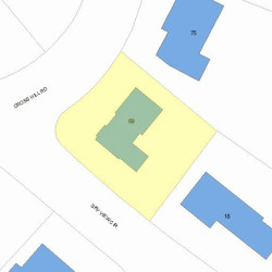 69 Cross Hill Rd, Newton, MA 02459 plot plan