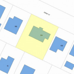 164 Derby St, Newton, MA 02465 plot plan