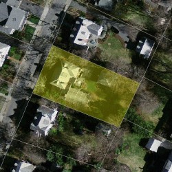 38 Hobart Rd, Newton, MA 02459 aerial view