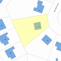 19 Maplewood Ave, Newton, MA 02459 plot plan