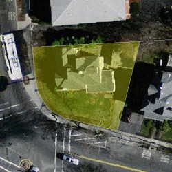 54 Park St, Newton, MA 02458 aerial view