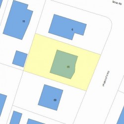 65 Falmouth Rd, Newton, MA 02465 plot plan