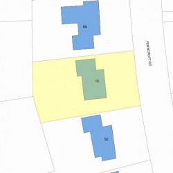 58 Ferncroft Rd, Newton, MA 02468 plot plan