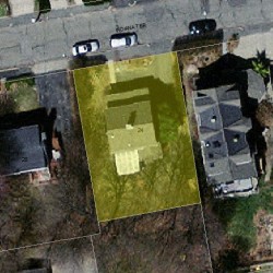 24 Indiana Ter, Newton, MA 02464 aerial view