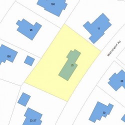 25 Beechcroft Rd, Newton, MA 02458 plot plan