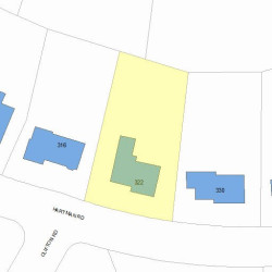 322 Hartman Rd, Newton, MA 02459 plot plan