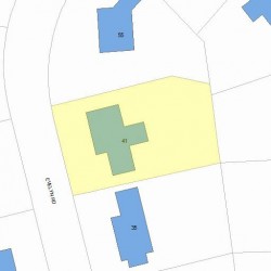 41 Evelyn Rd, Newton, MA 02468 plot plan