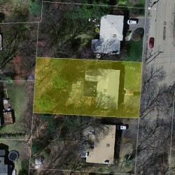 33 Andrew St, Newton, MA 02461 aerial view