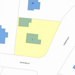 3 Staniford St, Newton, MA 02466 plot plan