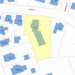 58 River St, Newton, MA 02465 plot plan