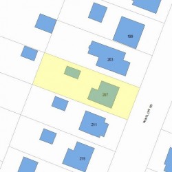 207 Winslow Rd, Newton, MA 02468 plot plan