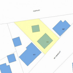 111 Mount Vernon St, Newton, MA 02465 plot plan