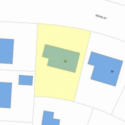 56 Daniel St, Newton, MA 02459 plot plan