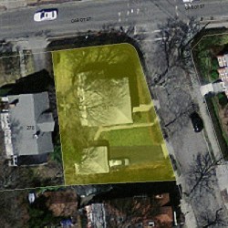131 Harvard St, Newton, MA 02460 aerial view