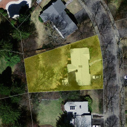 155 Paulson Rd, Newton, MA 02468 aerial view