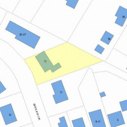 19 Bencliffe Cir, Newton, MA 02466 plot plan