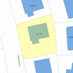 124 Withington Rd, Newton, MA 02460 plot plan