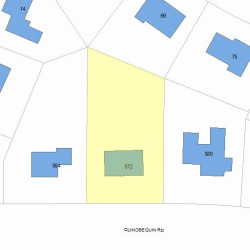 572 Quinobequin Rd, Newton, MA 02468 plot plan