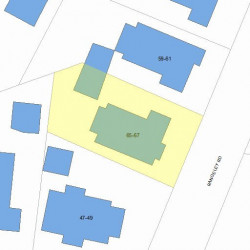 65 Rangeley Rd, Newton, MA 02465 plot plan