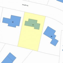 56 Miller Rd, Newton, MA 02459 plot plan