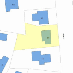 127 Park St, Newton, MA 02458 plot plan