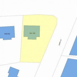 104 Rowe St, Newton, MA 02466 plot plan