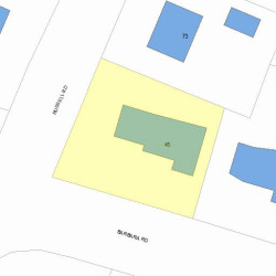 45 Barbara Rd, Newton, MA 02465 plot plan