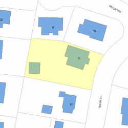 45 Devon Rd, Newton, MA 02459 plot plan