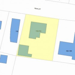 112 Pearl St, Newton, MA 02458 plot plan