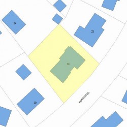 31 Agawam Rd, Newton, MA 02468 plot plan