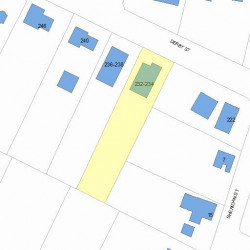 234 Derby St, Newton, MA 02465 plot plan