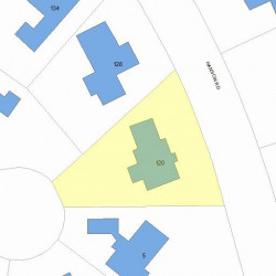 120 Hanson Rd, Newton, MA 02459 plot plan