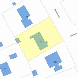 110 Mccarthy Rd, Newton, MA 02459 plot plan