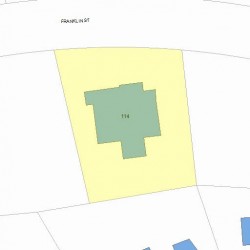 114 Franklin St, Newton, MA 02458 plot plan