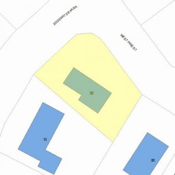 92 Pine St, Newton, MA 02466 plot plan