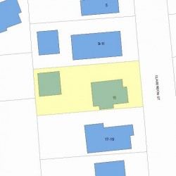 15 Clarendon St, Newton, MA 02460 plot plan