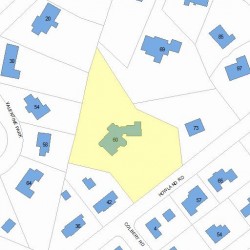 60 Howland Rd, Newton, MA 02465 plot plan