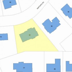 62 Westgate Rd, Newton, MA 02459 plot plan