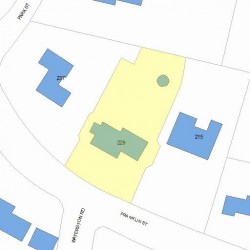 229 Franklin St, Newton, MA 02458 plot plan