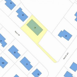 26 Rose Dr, Newton, MA 02465 plot plan