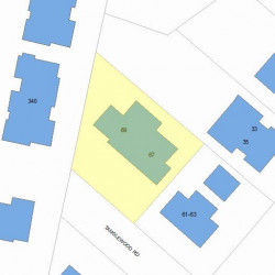 67 Tanglewood Rd, Newton, MA 02459 plot plan