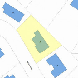 29 Westgate Rd, Newton, MA 02459 plot plan