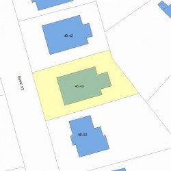 46 Blake St, Newton, MA 02460 plot plan