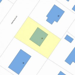 28 Arapahoe Rd, Newton, MA 02465 plot plan