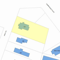 122 Rand Ter, Newton, MA 02466 plot plan