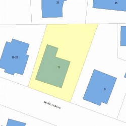 15 Moreland Ave, Newton, MA 02459 plot plan