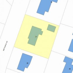 24 Brookdale Rd, Newton, MA 02460 plot plan