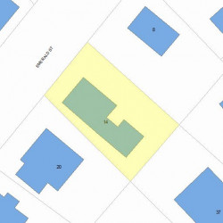 14 Emerald St, Newton, MA 02458 plot plan