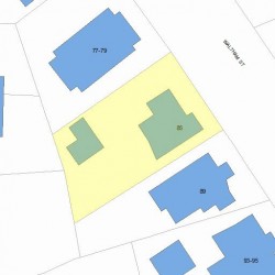 85 Waltham St, Newton, MA 02465 plot plan