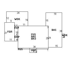 385 Parker St, Newton, MA 02459 floor plan